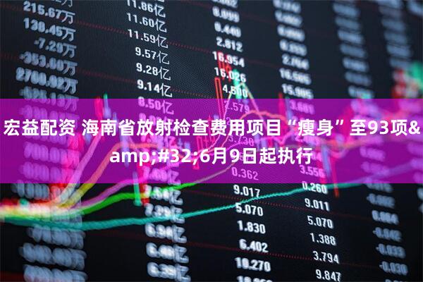 宏益配资 海南省放射检查费用项目“瘦身”至93项&#32;6月9日起执行