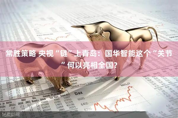 常胜策略 央视“链”上青岛：国华智能这个“关节”何以亮相全国？