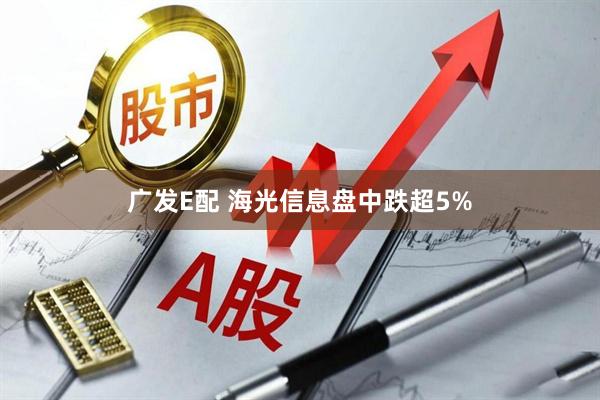 广发E配 海光信息盘中跌超5%