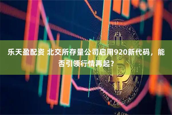 乐天盈配资 北交所存量公司启用920新代码，能否引领行情再起？