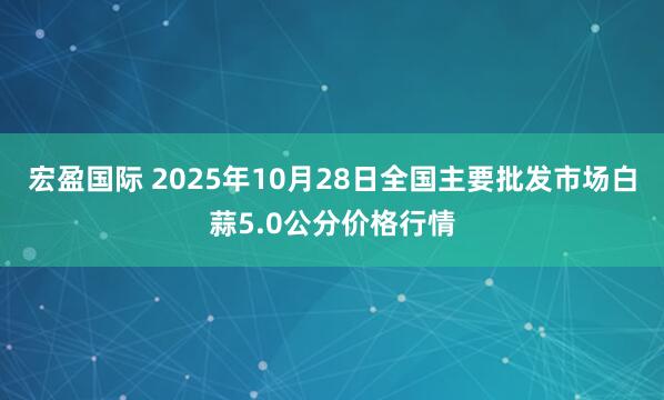宏盈国际 2025年10月28日全国主要批发市场白蒜5.0公分价格行情