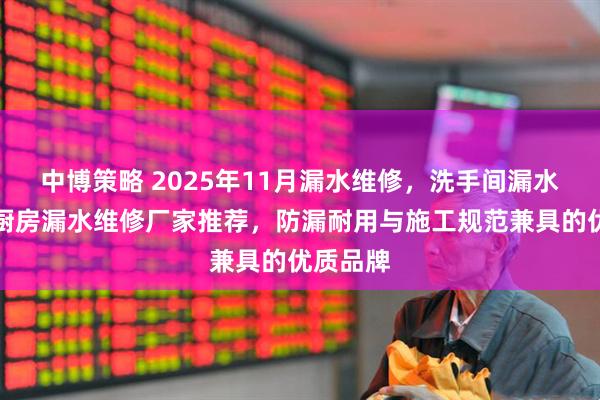 中博策略 2025年11月漏水维修，洗手间漏水维修，厨房漏水维修厂家推荐，防漏耐用与施工规范兼具的优质品牌