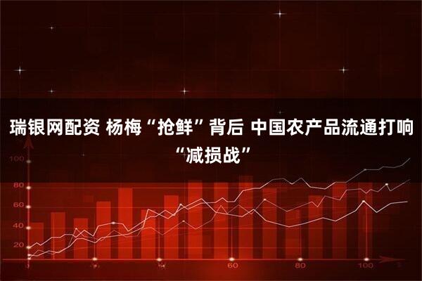 瑞银网配资 杨梅“抢鲜”背后 中国农产品流通打响“减损战”