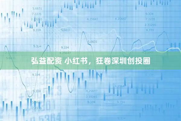 弘益配资 小红书，狂卷深圳创投圈