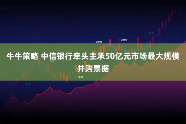 牛牛策略 中信银行牵头主承50亿元市场最大规模并购票据